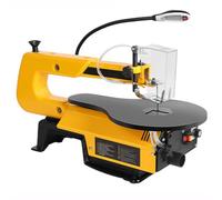 16-Inch Variable Speed Scroll Saw with Dust Port, 10 Saw Blades & Multi-Directional LED Light, 50mm Cutting Thickness for Pattern Cutting & PVC Pipes