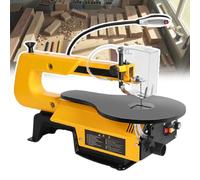 16 Inch Variable Speed Scroll Saw with Stepless Speed Control 550-1650 SPM, 45° Tilting Aluminum Table and LED Light for DIY Craft Projects