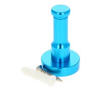 16 Inch Wall Mount Robe Hooks 5 Pcs Aluminum Alloy Coat Hook Set Towel & Clothes Hanger for Bathroom Bedroom Kitchen - Red & Sky Blue (2 Pieces)