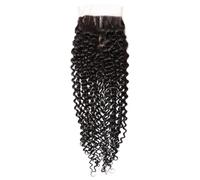 16 Inch Water Wave Bundles 4x4 Closure Wet and Wavy Human Hair Bundles Soft & Pre Plucked for Black Women Dark Brown, Highlight, Highlighted Wig Human Hair