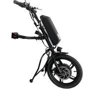 16 Inch Wheelchair Attachment 36V 250W/350W/500W Electric Handcycle Tractor Conversion Kits with 8.0/10.4/12.8/16.0/17.5AH Lithium Battery (36V 500W, 17.5AH)