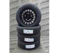 16" JBW TMS GLOSS BLACK ALLOY WHEELS+ VAN TYRES FORD TRANSIT CUSTOM (SET OF 4)