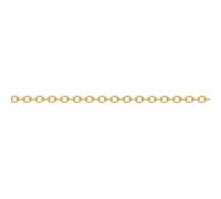 (16) Jewelco London Ladies Solid 9ct Yellow Gold Oval Link Rolo Trace 1.1mm Gauge Pendant Chain Necklace - JCN002I