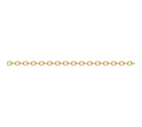 (16) Jewelco London Ladies Solid 9ct Yellow Gold Oval Link Rolo Trace 1.5mm Gauge Pendant Chain Necklace - JCN002I