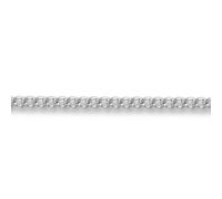 (16) Jewelco London Unisex Solid 18ct White Gold Curb 1.5mm Gauge Pendant Chain Necklace - JCN051C