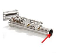 16-Key Closed Hole C Flute with E Mechanism, Nickel-Plated Copper Alloy for Concert Performance, Includes Bag, Cleaning Tools