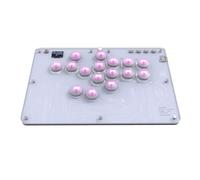 16-Key Fighting Keyboard Turbo Function Fighting Game Hitboxes Acrylic Mini Arcade Fight Sticks Compatible With PC/PS 3/PS 4/PS 5/NS/Steam