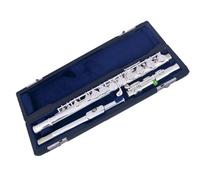 16 Keys Closed Hole C Tone Flute Cupronickel Silver Plated Left-Hand Flute With E Keys Flute for Beginner
