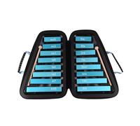 16 Keys Glockenspiel 16 Note Aluminum Plate Xylophone Early Educational Musical Instruments With Case Mallets (Color : Blue)