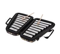 16 Keys Glockenspiel 16-Note Aluminum Plate Xylophone Early Educational Musical Percussion Instrument Case Mallets (Color : Withe)