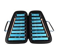 16 Keys Glockenspiel 16-Note Aluminum Plate Xylophone Early Educational Musical Percussion Instrument with Case Mallets for Kids Children Music Sense Development