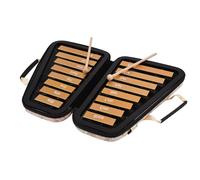 16 Keys Glockenspiel 16-Note Aluminum Plate Xylophone Early Educational Musical Percussion Instrument Case Mallets (Color : Yelllow)