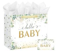 16" Large Baby Boy Girl Gift Bag for Baby Shower
