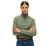 (16, Laurel Khaki) Superdry Womens Polar Fleece Half Zip Fleece