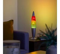 16" Lava Lamp | Retro Motion Light with Real Wax | Mesmerising Flowing Wax Effect | Mains Powered Decorative Mood Lamp with Cable Switch | Includes E14 25W R39 Bulb (Yellow/Red/Green)