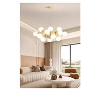 16-Light Bubble Globe Chandelier, Globe Chandelier Light Fixture, Pendant Light Fixture with Milky White Glass Small Balls for Bedroom Dining Room Living Room,Pendant Ceiling Light