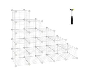 16 Mesh Cubes Organiser, White / 15