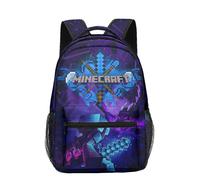 (16) Minecraft School Bag Double-sided Backpack Kids Gift