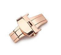 16 Mm 18 Mm 20 Mm Double Push Butterfly Buckle Folding Clasp High-end Quick Release Strap Accessories Compatible with Omega Compatible with Seamaster Watch Buckle