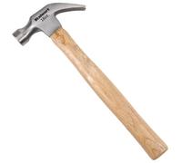 16 Ounce Claw Hammer - Basic Hand Tool for DIY and Woodworking with Natural Wood Anti-Vibration Handle and Drop Forged Steel Head by Stalwart