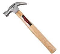 16-Ounce Claw Hammer - Basic Hand Tool for DIY and Woodworking with Natural Wood Anti-Vibration Handle and Drop-Forged Steel Head by Stalwart