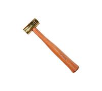 16 oz Brass Hammer with Wooden Handle