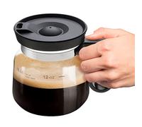 16 oz Coffee Pot Shaped Mug, Funny Drink Cup for Coffee Lovers. Cute Novelty Flat Bottom Carafe With Handle. Gifts For Co-workers, Friends, Birthdays - Unique Beverage Mugs for Men and Women