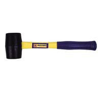 16 OZ FIBRE SHAFT RUBBER HAMMER MALLET TENT PEGS
