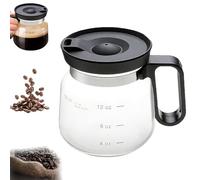 16 Oz Glass Coffee Mug - Coffee Pot Style, Commentaryt/Philosophyw/Arisefrom 16oz Glass Coffees Mug in Coffees Pot Shape, Heatproof Large Capacity for Coffees, Teas, Chocolate (1Pcs)
