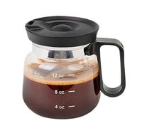 16 Oz Glass Coffee Mug, Ergonomic Design, 9.7 X 12.5 X 10.5 Cm, Coffee Pot Style, Mixing Spoon and Brush, Lightweight Design, for Daily Coffees, Tea, Parties and Gatherings