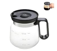 16 Oz Glass Coffee Mug That Looks Like a Coffee Pot Style Shape,Mini Heatproof Large Capacity Clear Cup,for Hot Teas (1PCS)