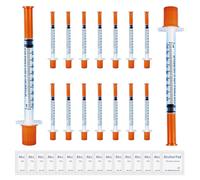 16 Pack 1ml 0.3X8mm Dispensing Measuring Tools Multi-Purpose Individually Sealed Packaging - Ideal Laboratory & Pet Feeding Accessories