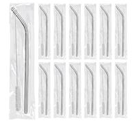 16 Pack 8.5 Inch Reusable Stainless Steel Straws Individually Wrapped,16 Straight Metal Straws with 16 Cleaning Brushes,Reusable Metal Straw for 20 oz Tumblers,Cold Drinking Stainless Steel Straw