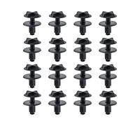 16 Pack Black Nylon Retainer Clips for Land Rover Range Rover Discovery and Evoque - Durable 9 Millimeter Hole Plastic Fasteners for Battery Cover Cowl Panel and Air Intake Trim
