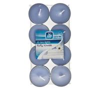 16 Pack Colour Tea-Lights - Fluffy Towels Scented Candles - Fresh Linen Fragrance Tealights with Coloured Wax - Ideal for Bathroom, Bedroom, Home Décor & Relaxation