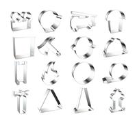 16 Pack Cookie Cutters For Kids | Fire Truck Cookie Cutter: Baking Tools, Embossing Molds, Pastry Molds, Kitchen Baking Devices Co