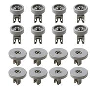 16 PACK Dishwasher Wheel for Upper and Lower Basket 50286965004 Universal | Replacement Parts Accessories for Zanussi A-EG El-ectrolux Dishwasher Cutlery Basket Rollers 40mm