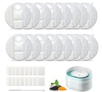 16 Pack Dog Fountain Replacement Filters Compatible with Petlibro Capsule Dog Fountain PLWF008, 8 Month Set of Filters for Dog Water Fountain Dispensers, Dog Water Fountain Accessories