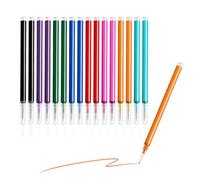 16 Pack Erasable Pen Refills, 8 Colors Gel Ink 0.7mm fine tip Compatible with Pilot Frixion Pens Easy to Erase Smooth Premium Writing Experience for Back to School Office Stationary Supplies