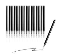 16 Pack Erasable Pen Refills, Black Gel Ink 0.7mm fine tip Compatible with Pilot Frixion Pens Easy to Erase Smooth Premium Writing Experience for Back to School Office Stationary Supplies (Black)