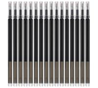 16 Pack Erasable Pen Refills, Black Ink, 0.5 mm Fine Tip Gel Refills, Smooth Writing Replacement Refills Compatible with Selected Pilot FriXion Erasable Pens
