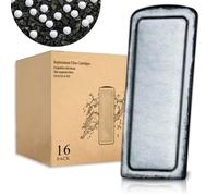 16 Pack Filter Cartridge for Marina Slim Filter S10/S15/S20, Replacement Fish Tank Filter Cartridges with Ceramic for All Three Marina Slim Filter Model