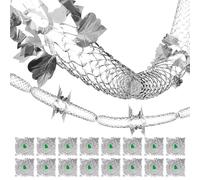 16 Pack Foil Christmas Decorations - Elegant Christmas Ceiling Decorations,Festive Hanging Party Supplies for Holiday, New Year & Celebration Decor (Silver)