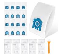 16 Pack Hoover Bags for Miele Hyclean Gn Vacuum Bags [Classic C1 Complete C2 Complete C3, S2 S4 S5 S6 S8] with 5 Motor & 5 Exhaust Filters Replaces 9917730 12281680