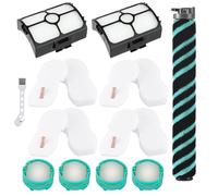 16 Pack HZ4000UKT Roller Brush Accessories and Filter Replacement for Shark HZ4000UKT PowerDetect Corded Stick Vacuum Cleaner Replacement Parts