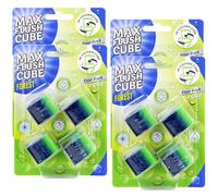 16 Pack Max Flush Cube Coloured Water In Tank Cleaning Blocks Limescale Remover Cistern Block, Toilet Cleaner Block with Cleaning and Foaming Action, Toilet Fresheners (Forest)