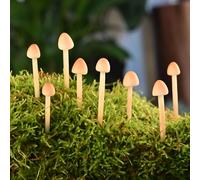 16-Pack Mini Mushrooms for Crafts - Terrarium Decor for DIY Miniature Landscapes & Garden Mushrooms - Desktop Ornaments & Christmas Decorations.