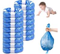 16-Pack Nappy Bin Refills | Compatible with Tommee Tippee Simplee Sagenic, Twist & Click & Angelcare disposal System | Smell Proof | Baby Diaper Pail Liner Hold 320 Diapers