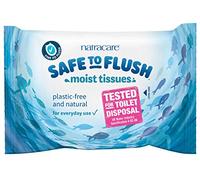 (16 Pack) Natracare Safe to Flush Moist Tissues 30 Wipes