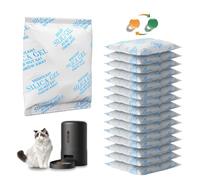 16 Pack Pet Food Desiccant Bag Compatible with PETLIBRO Automatic Cat Feeder, Desiccant Bag Replacement for Pet Food Storage Container/Dog Treat Container/Timed Cat Feeder, Keep Pet Food Dry and Fresh